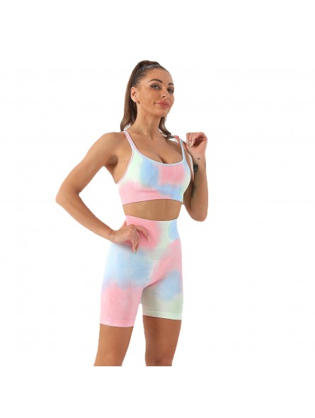 Tie dye fitness outfit Rida-Style SprintStyle blue