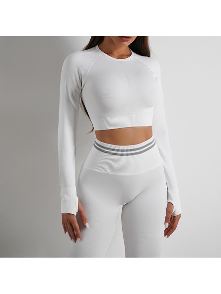 Seamless pleated tight butt suit Rida-Style Energy Motion white